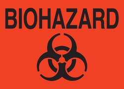 Brady&trade;&nbsp;Biohazard Sign Vinyl BIOHAZARD