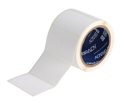 Brady Matte White Polyester Labels for J4000 Printer:Facility Safety and