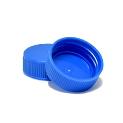 MTC Bio&nbsp;Screw Caps  for 50mL Centrifuge Tubes  blue  HDPE  Sterile  Resealable Bag of 500