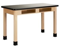 Diversified Spaces™ Two-Book Compartment Maple Table with Plastic Laminate Top