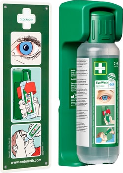 Safety First Aid&nbsp;Cederroth Eye Wash with Wall Bracket and Sign