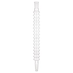 Chemglass Life Sciences High Efficiency Air Condenser, 200mm, 24/40 Outer and Inner Joints