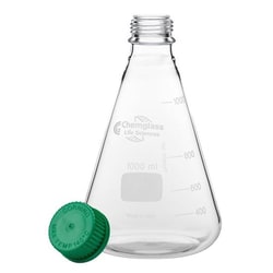 Chemglass Life Sciences Flask, Erlenmeyer, 250mL, GL-45 Thread, Quantity: