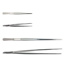 Chemglass Life Sciences Stainless Steel Forceps/Tweezers, Specimen, Straight,