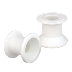 Chemglass Life Sciences Adapter, 1-1/2" Beaded Pipe to 1" Sanitary, PTFE,