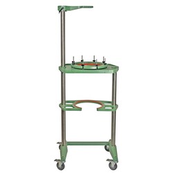 Chemglass Life Sciences Reactor Support Frame, Mobile, Jacketed, 50L, 400mm