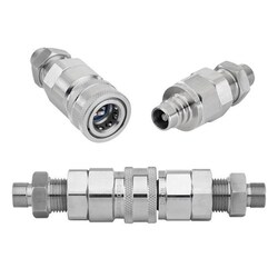 Chemglass Life Sciences Quick Connect Set, 1/2" 316 S.S., Both Ends Terminate