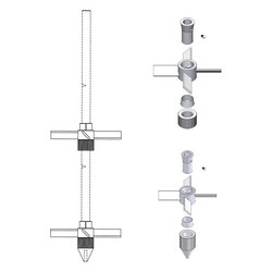 Chemglass Life Sciences Attachment Plug, Serrated, PTFE, Quantity: Each