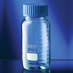 Chemglass Life Sciences&nbsp;500mL Bottle, Wide Neck, GLS 80 Thread, Graduated, Duran