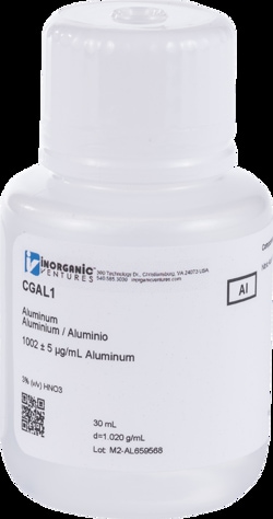 Inorganic Ventures&nbsp;1000µg/mL ALUMINUM 30mL