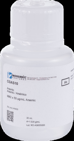 Inorganic Ventures 10 000ug mL ARSENIC 30mL (Inorganic Ventures), Quantity: