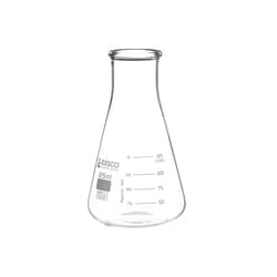 Eisco Labs&nbsp;Borosilicate Glass Erlenmeyer Flask - ASTM, Dual Graduated Scale