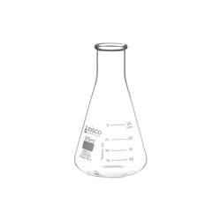 Eisco Labs Borosilicate Glass Erlenmeyer Flask - ASTM, Dual Graduated Scale 125 mL | Buy Online | Eisco Labs | Fisher Scientific