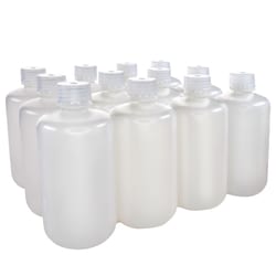 Eisco Labs&nbsp;Narrow Mouth HDPE Translucent Reagent Bottles with Polypropylene Caps