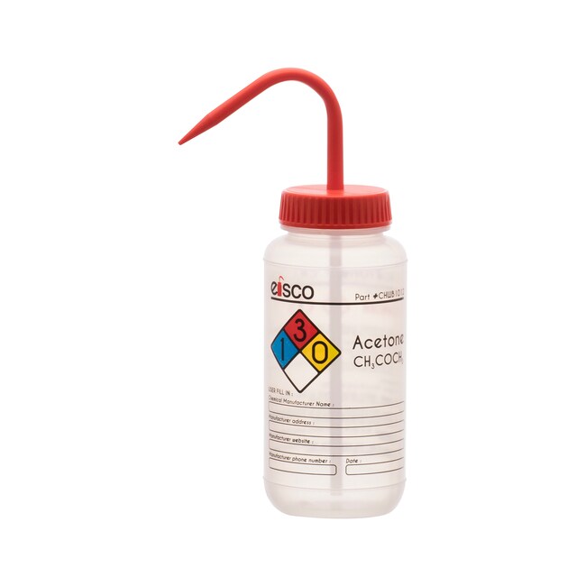 Eisco Labs Wash Bottle 1000ml, Polyethylene With Flexible Delivery Tube