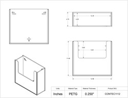 Poltex&nbsp;Lint Free Cleanroom Mounted Wipe Holder