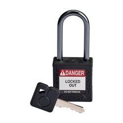Brady&trade;&nbsp;Velocity Nylon Padlock 1.5 in. Alum Shkl KD 1/Ea.