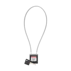 Brady™ Velocity™ 16 in. Compact Cable Lockout Padlocks, Keyed Different