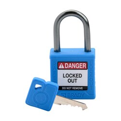 Brady&trade;&nbsp;Velocity&trade; Compact Nylon Lockout Padlocks, Keyed Different