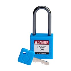 Brady Velocity Nylon Padlock 1.5 in. Alum Shkl KD 1/Ea. Black | Buy Online | Brady&trade; | Fisher Scientific