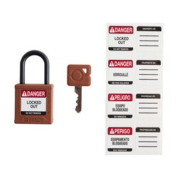 Brady Velocity Nylon Padlock 1 in. Pla Shkl KA 3/PK Yellow | Buy Online | Brady&trade; | Fisher Scientific