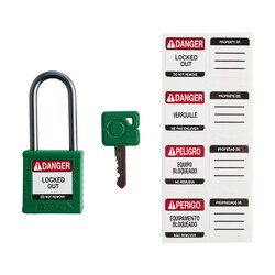Brady Velocity Nylon Padlock 1.5 in. Alum Shkl KD 6/PK Orange | Buy Online | Brady&trade; | Fisher Scientific