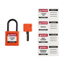 Brady Velocity Nylon Padlock 1 in. Pla Shkl KA 3/PK Yellow | Buy Online | Brady&trade; | Fisher Scientific