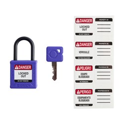 Brady Velocity Nylon Padlock 1 in. Pla Shkl KA 3/PK Yellow | Buy Online | Brady&trade; | Fisher Scientific