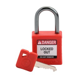 Brady&trade;&nbsp;Velocity&trade; Compact Nylon Lockout Padlocks, Keyed Different