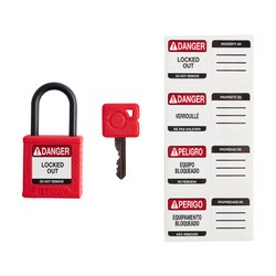 Brady Velocity Nylon Padlock 1 in. Pla Shkl KA 3/PK Yellow | Buy Online | Brady&trade; | Fisher Scientific