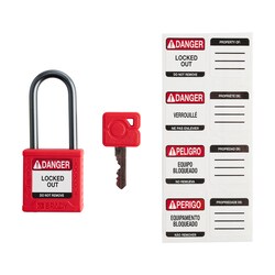 Brady Velocity Nylon Padlock 1.5 in. Alum Shkl KD 6/PK Orange | Buy Online | Brady&trade; | Fisher Scientific