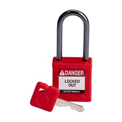 Brady Velocity Nylon Padlock 1.5 in. Alum Shkl KD 1/Ea. Black | Buy Online | Brady&trade; | Fisher Scientific