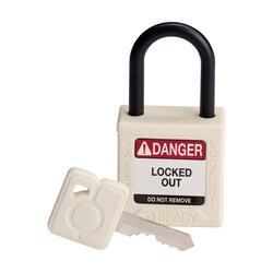 Brady Velocity Nylon Padlock 1 in. Pla Shkl KD 1/Ea. Red | Buy Online | Brady&trade; | Fisher Scientific