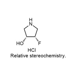 Chemscene&nbsp;ChemScene | cis-4-Fluoropyrrolidin-3-ol hydrochloride | 250MG | CS-0047354 | 0.98 | 1434142-02-5| MFCD27997404 |  141.57