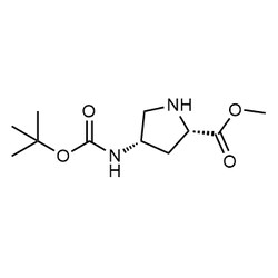 Chemscene&nbsp;ChemScene | (2S,4S)-Methyl 4-((tert-butoxycarbonyl)amino)pyrrolidine-2-carboxylate | 250MG | CS-0049318 | 0.98 | 168263-82-9| MFCD08704523 |  244.29