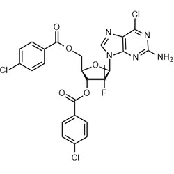 Chemscene ChemScene | (2R,3R,4R,5R)-5-(2-Amino-6-chloro-9H-purin-9-yl)-2-[(4-chlorobenzoyloxy)methyl]-4-fluoro-4-methyloxolan-3-yl