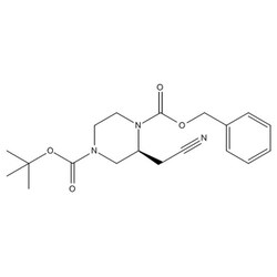 Chemscene ChemScene | 1-Benzyl 4-(tert-butyl) (S)-2-(cyanomethyl)piperazine-1,4-dicarboxylate