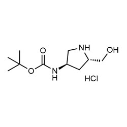 Chemscene&nbsp;ChemScene | tert-Butyl ((3R,5S)-5-(hydroxymethyl)pyrrolidin-3-yl)carbamate hydrochloride | 250MG | CS-0112826 | 0.97 | 1264243-44-8| MFCD11042661 |  252.74