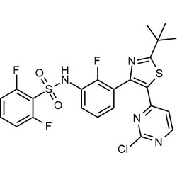 Chemscene ChemScene | N-(3-(2-(tert-Butyl)-5-(2-chloropyrimidin-4-yl)thiazol-4-yl)-2-fluorophenyl)-2,6-difluorobenzenesulfonamide