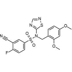 Chemscene ChemScene | 3-Cyano-N-(2,4-dimethoxybenzyl)-4-fluoro-N-(1,2,4-thiadiazol-5-yl)benzenesulfonamide
