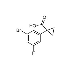 Chemscene&nbsp;ChemScene | 1-(3-Bromo-5-fluorophenyl)cyclopropanecarboxylic acid | 250MG | CS-0433442 | 0.98 | 1314649-82-5| MFCD19692972 |  259.074