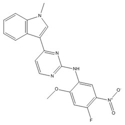 Chemscene ChemScene | N-(4-Fluoro-2-methoxy-5-nitrophenyl)-4-(1-methyl-1H-indol-3-yl)pyrimidin-2-amine