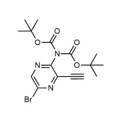 Chemscene ChemScene | tert-Butyl N-(5-bromo-3-ethynylpyrazin-2-yl)-N-(tert-butoxycarbonyl)carbamate