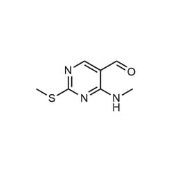 Chemscene&nbsp;ChemScene | 4-(Methylamino)-2-(methylthio)pyrimidine-5-carbaldehyde | 250MG | CS-W000299 | 0.98 | 185040-32-8| MFCD04115117 |  183.24