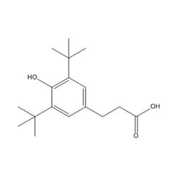 Chemscene AbaChemscene,3-(3,5-Di-tert-butyl-4-hydroxyphenyl)propionic acid,20170-32-5,25g,Formula:C17H26O3,M.