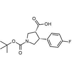 Chemscene (3R 4R)-1-(tert-Butoxycarbonyl)-4-(4-fluorophenyl)pyrrolidine-3-carboxylic