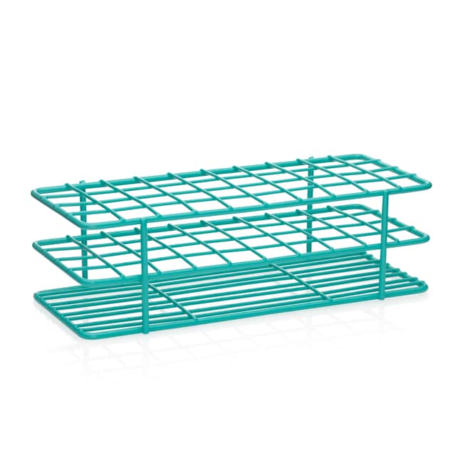Wire Dye Rack United Scientific Heavy-Duty Epoxy Coated Wire Rack For Test Tubes Teal ...
