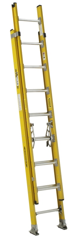 Werner Type IAA Fiberglass D-Rung Extension Ladder