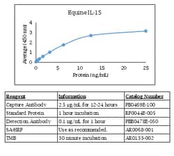 Kingfisher Biotech Inc Equine IL-15 ELISA, Quantity: Each of 1