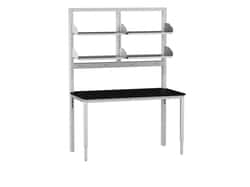 Diversified Space&nbsp;Integra Bench with Epoxy Top, Adjustable Height, Duplex Outlets, and Configurable Shelves